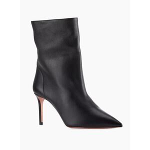Aquazzura Matignon 75 Ankle Boot in Black Leather 41
